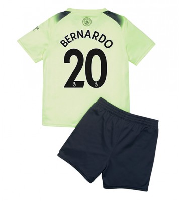 Manchester City Bernardo Silva #20 babykläder Tredje Tröja barn 2022-23 Korta ärmar (+ Korta byxor)